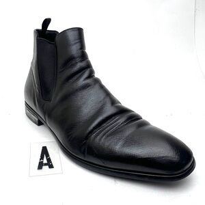 PRADA Saffiano Leather Chelsea Boot sz 6